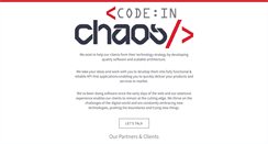 Desktop Screenshot of codeinchaos.com